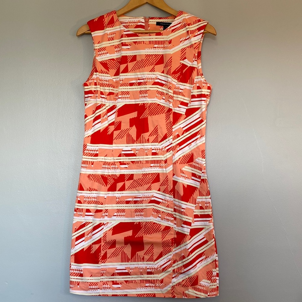 EUC Geometric pattern French Connection dress size 10